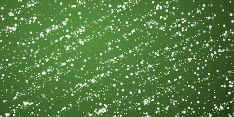 Snowy christmas background. Subtle flying snow