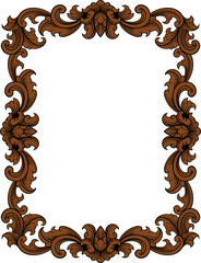 luxury ornamental classic vector engraved frame