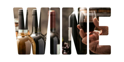 Wine and fine drinking concept