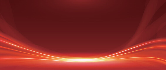 Curve abstract red background