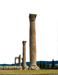 Papier Peint photo Athènes athens coluns of zeus temple greece