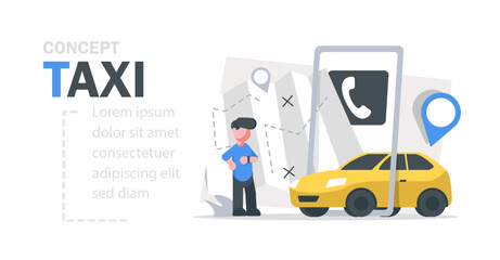 Obraz premium smartphone with route and points location on a city map on the urban landscape background. Car and satellite navigation systems concept vector illustration