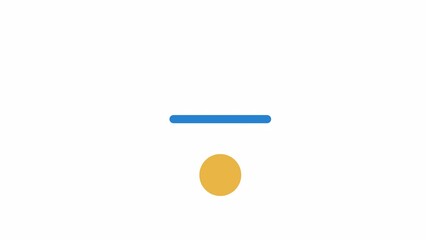 Animated shapes changing preloader. Transformation. Waiting process. 4K video footage with alpha channel transparency. Website loader. Colorful loading progress icon animation for web UI design