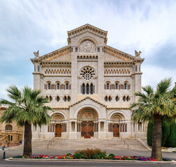 Fototapeta na wymiar Saint Nicholas Cathedral in Monaco Ville, Monte Carlo