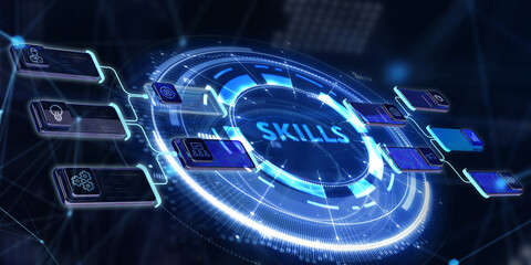Coach motivation to skills improvement. Education concept. Training. Leadership skills. Human abilities. 3d illustration