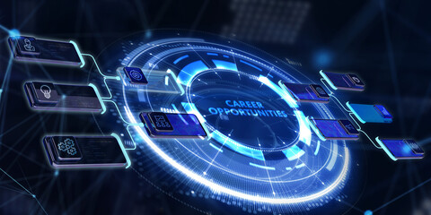 CAREER OPPORTUNITIES. Business, Technology, Internet and network concept. 3d illustration