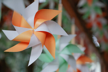 川越の夏　風鈴　風車　氷川神社