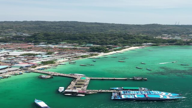 Beautiful Drone Footage in Koh Phi Phi Thailand, where the famous movie "The Beach" was filmed with Leonardo DiCaprio.