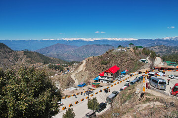 Fototapeta na wymiar Hill Station, ski resort in Malam Jabba close Hindu Kush mountains of Himalayas, Pakistan