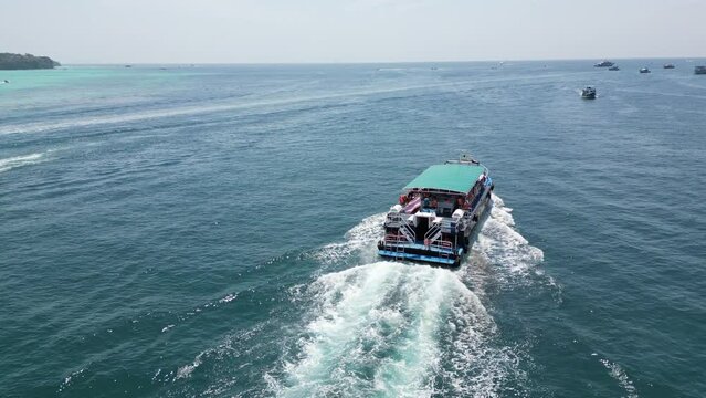 Beautiful Drone Footage in Koh Phi Phi Thailand, where the famous movie "The Beach" was filmed with Leonardo DiCaprio.