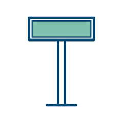 road sign icon vector design template in white background