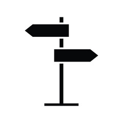 road sign icon vector design template in white background