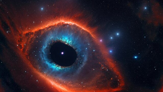 Nebula animation from deep space in 4K