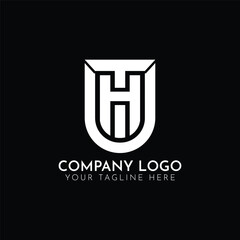 THU logo monogram with emblem style isolated Design Vector template