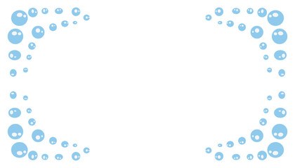 Abstract background illustration of a blue bubble frame. Perfect for website wallpapers, posters, banners, photo frames, book covers, invitation covers