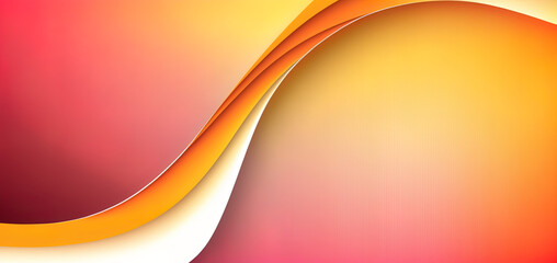 Summer waves, colorful abstract pink and orange sunny waves, copy space, summer and spring feeling, good mood, background. Generative AI.