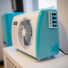 Fototapeta premium Air conditioning in a house. Generative AI. 