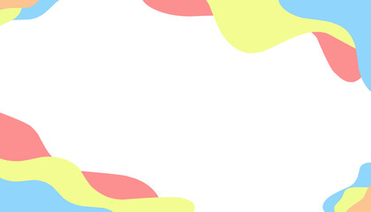 Abstract background illustration of colorful waves