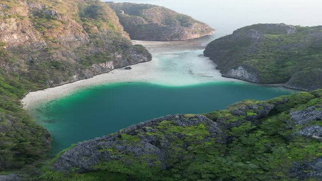 Beautiful Drone Footage in Koh Phi Phi Thailand, where the famous movie "The Beach" was filmed with Leonardo DiCaprio.