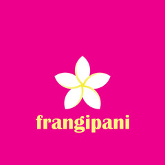Frangipani flower illustration