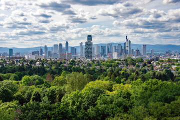 Skyline Frankfurt - obrazy, fototapety, plakaty