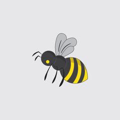 Bee logo in black and yellow colors