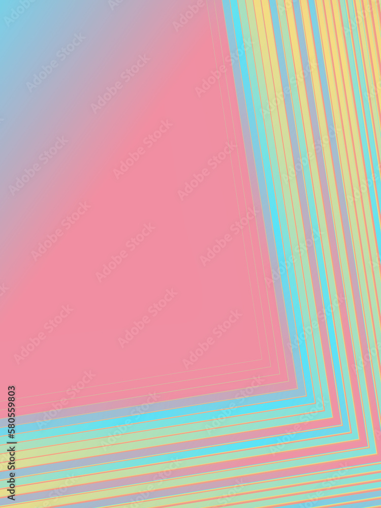 Poster Abstract multi colored background. Geometric element. 3d rendering digital illustration