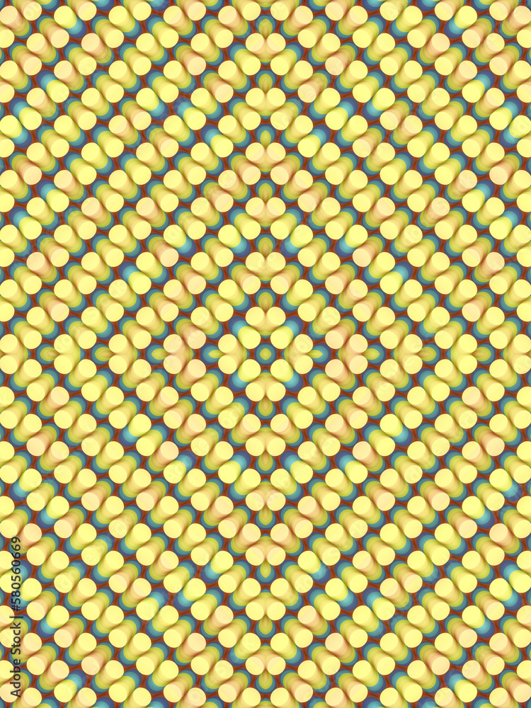 Poster kaleidoscopic texture with a trendy gradient. art background. 3d rendering digital illustration