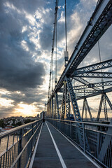Hercilio Luz Bridge, Ponte Hercilio Luz for a long time the only access to the island of Florianopolis, Brazil