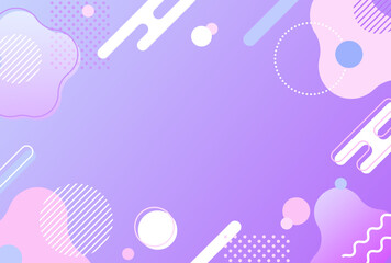 背景イラスト_メンフィス_紫