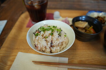 豊島名物たこ飯の定食