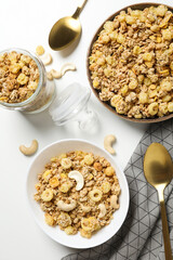 Photo of uncooked food for breakfast - muesli