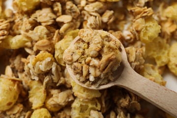Photo of uncooked food for breakfast - muesli