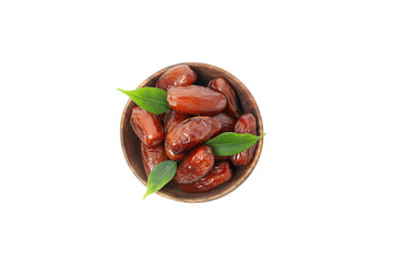 Concept of sweet and tasty food - dates, isolated on white background