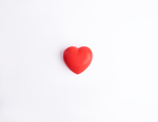 A red heart isolated on white background