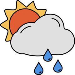 Climate decorative design element for website, presentation, flyer, brochure, printing, application.