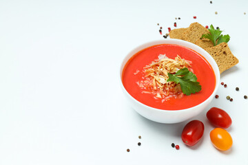 Dish made from tomatoes - tasty tomato soup
