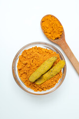 Fragrant seasoning - turmeric, one of the main ingredients in Indian curry