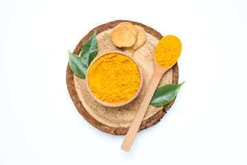 Fragrant seasoning - turmeric, one of the main ingredients in Indian curry