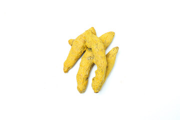 Fragrant seasoning - turmeric, isolated on white background