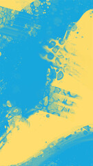 Abstract Blue Yellow paint Background. Vector illustration design