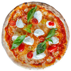 Pizza tomate mozzarella basilic