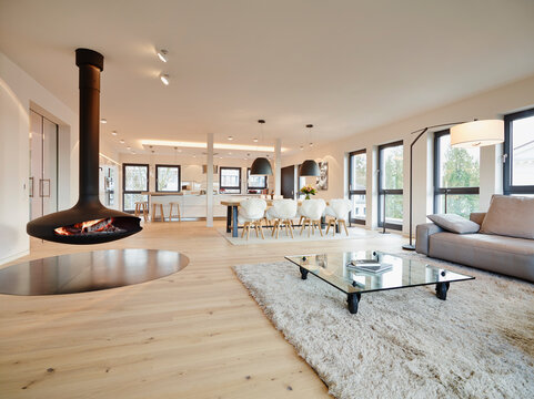 Interior of modern living room in apartment