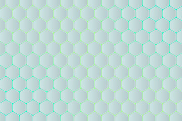 Abstract minimalist decorative wallpaper with hexagon grid
