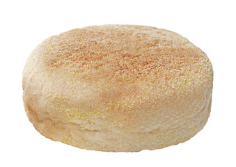 English muffin wheat isolated. PNG transparency