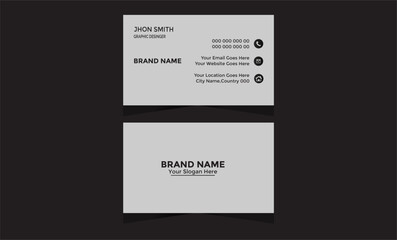 
 Creative and modern business card template
Elegant blue color business card template -
 simple and clean business card design

