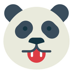panda flat icon style