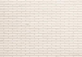 Cream brick wall texture. Old brown brick wall concrete or stone pattern nature