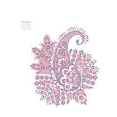 Paisley. Ethnic ornament. Vector illustration isolated