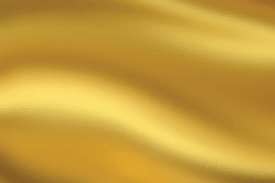 Shiny wavy gold foil texture background with glass effect, vector illustration design for print.